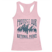 Protect Our National Parks Racerback Tank Top Retro Mountain Nature Graphic
