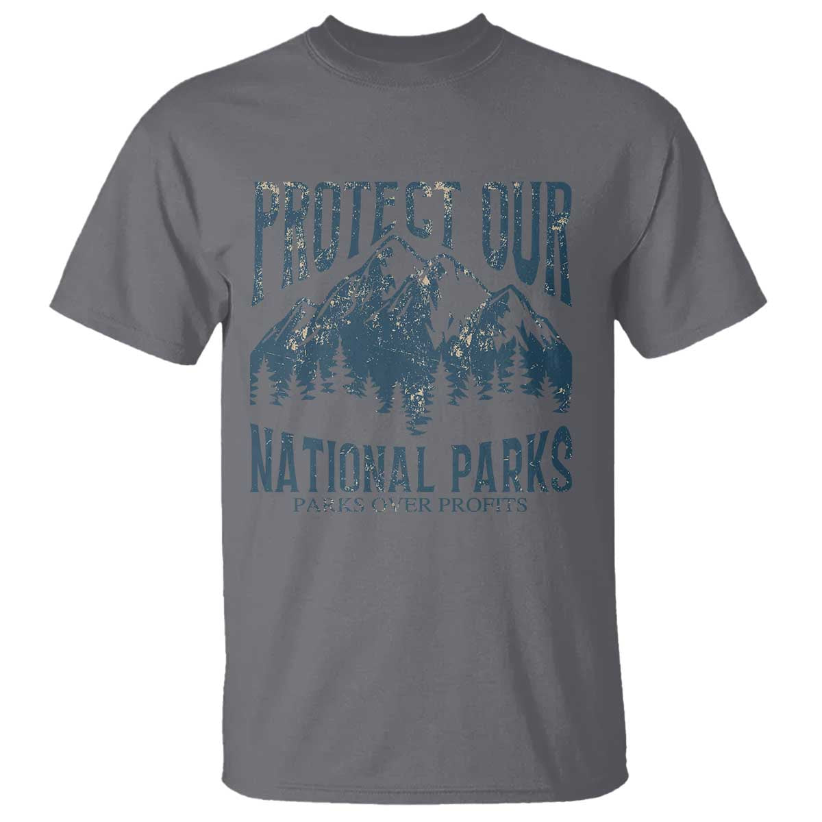 Protect Our National Parks T Shirt Retro Mountain Nature Graphic