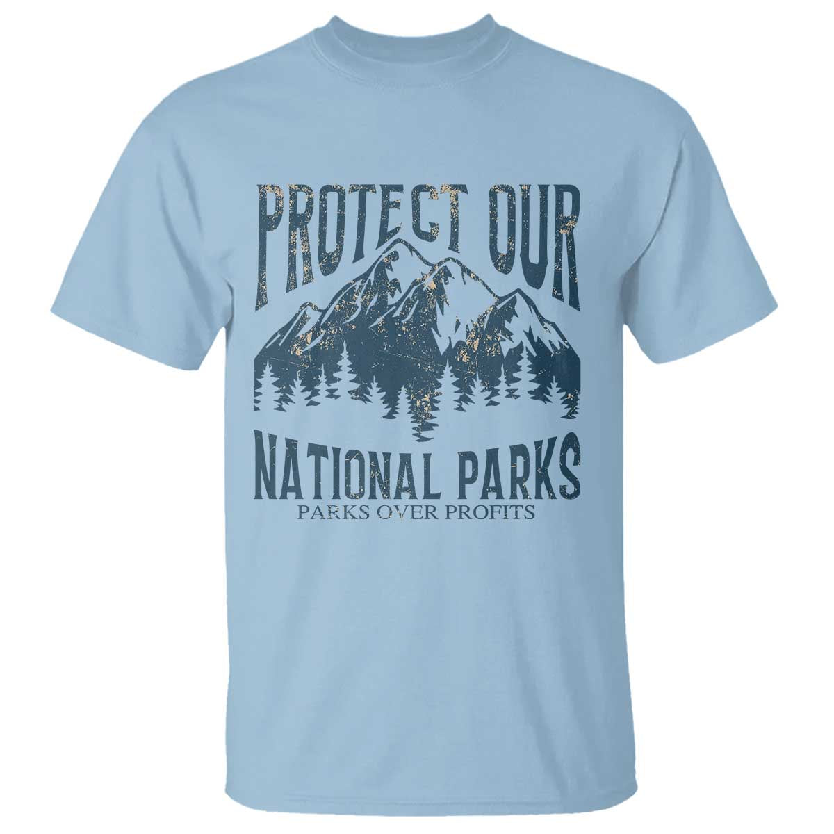 Protect Our National Parks T Shirt Retro Mountain Nature Graphic