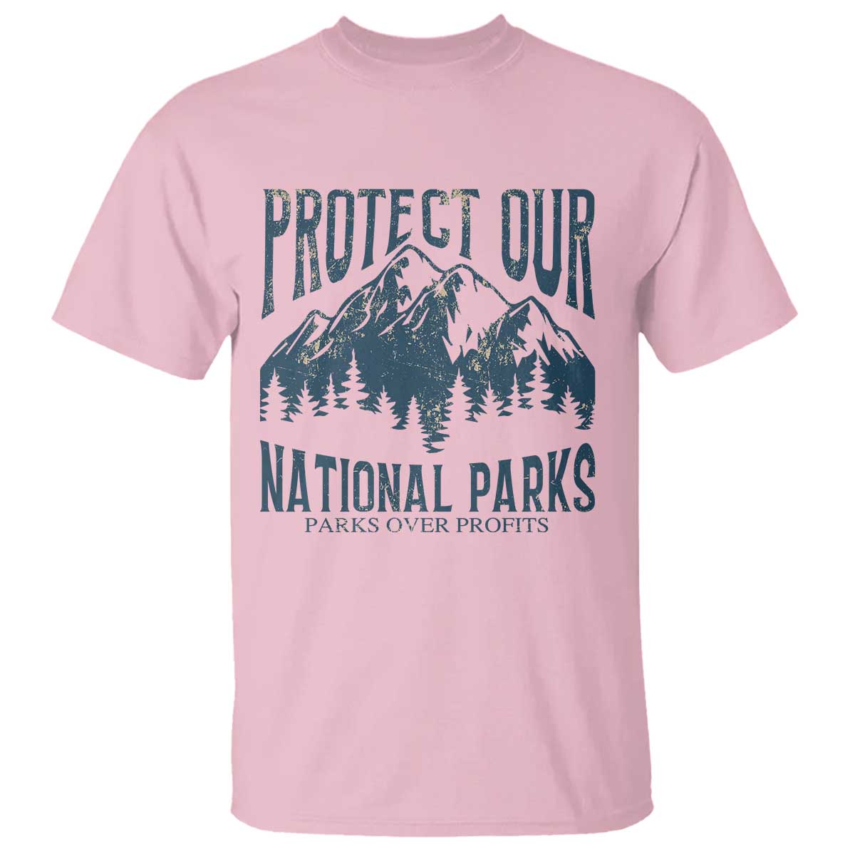 Protect Our National Parks T Shirt Retro Mountain Nature Graphic
