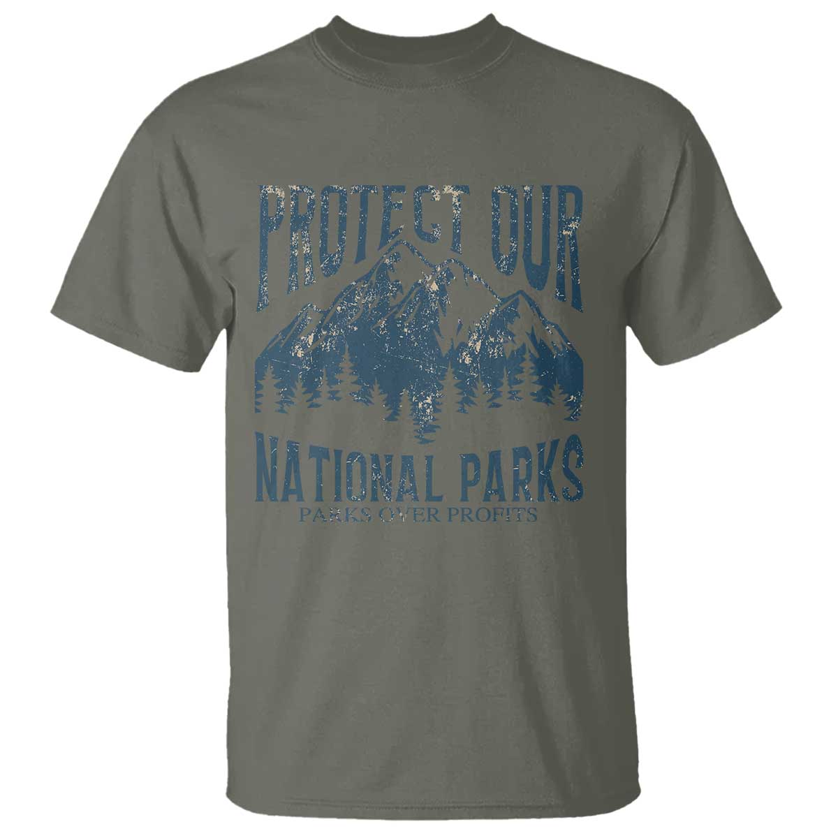 Protect Our National Parks T Shirt Retro Mountain Nature Graphic