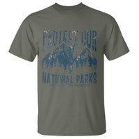 Protect Our National Parks T Shirt Retro Mountain Nature Graphic