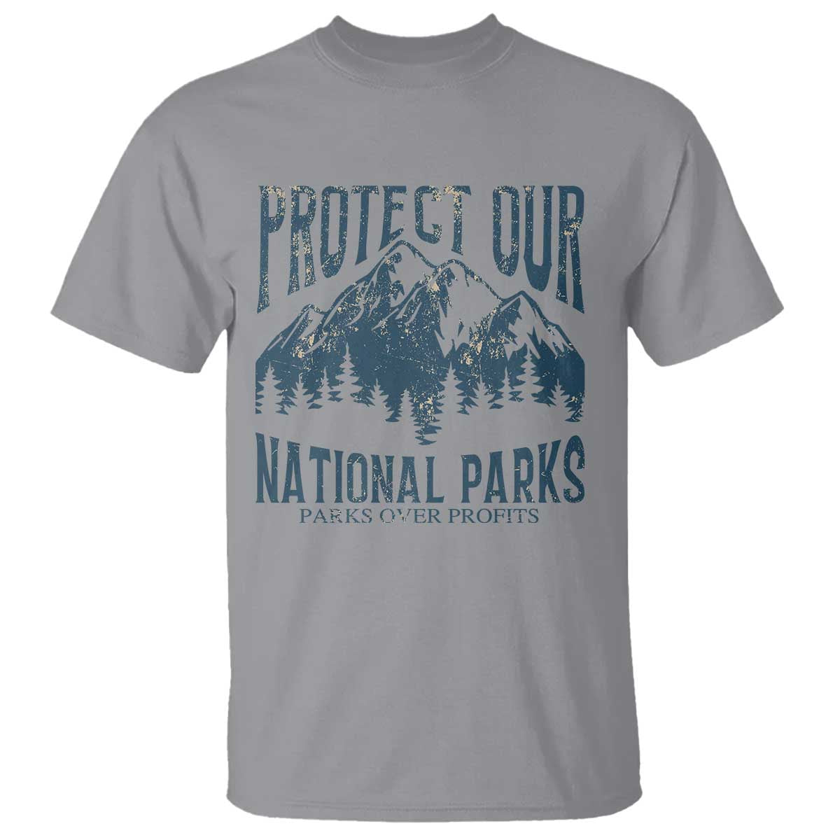 Protect Our National Parks T Shirt Retro Mountain Nature Graphic