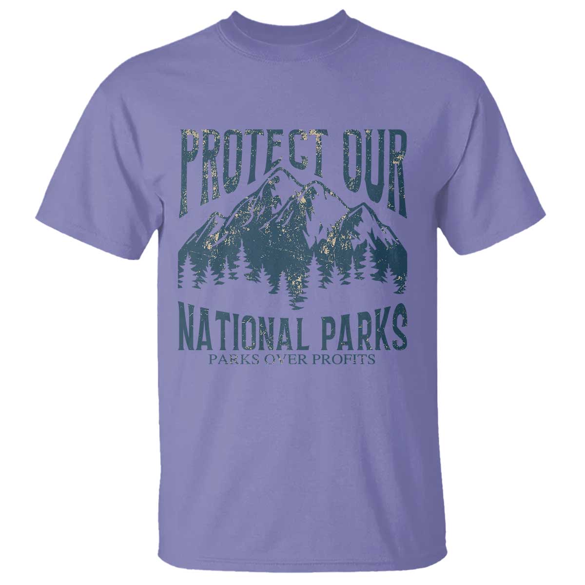 Protect Our National Parks T Shirt Retro Mountain Nature Graphic