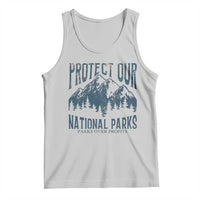 Protect Our National Parks Tank Top Retro Mountain Nature Graphic