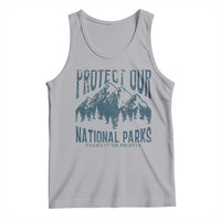 Protect Our National Parks Tank Top Retro Mountain Nature Graphic