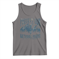 Protect Our National Parks Tank Top Retro Mountain Nature Graphic