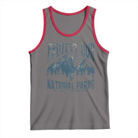 Protect Our National Parks Tank Top Retro Mountain Nature Graphic