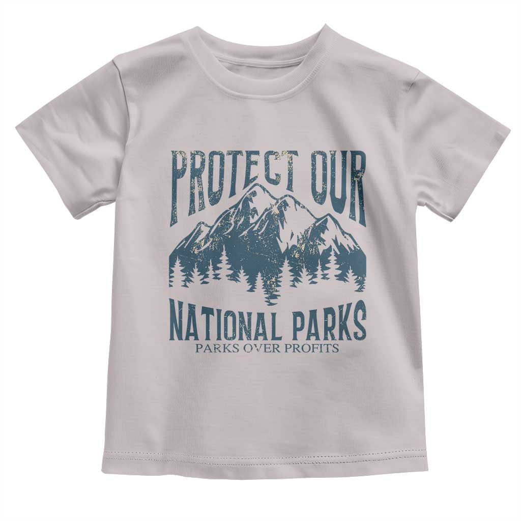 Protect Our National Parks Toddler T Shirt Retro Mountain Nature Graphic