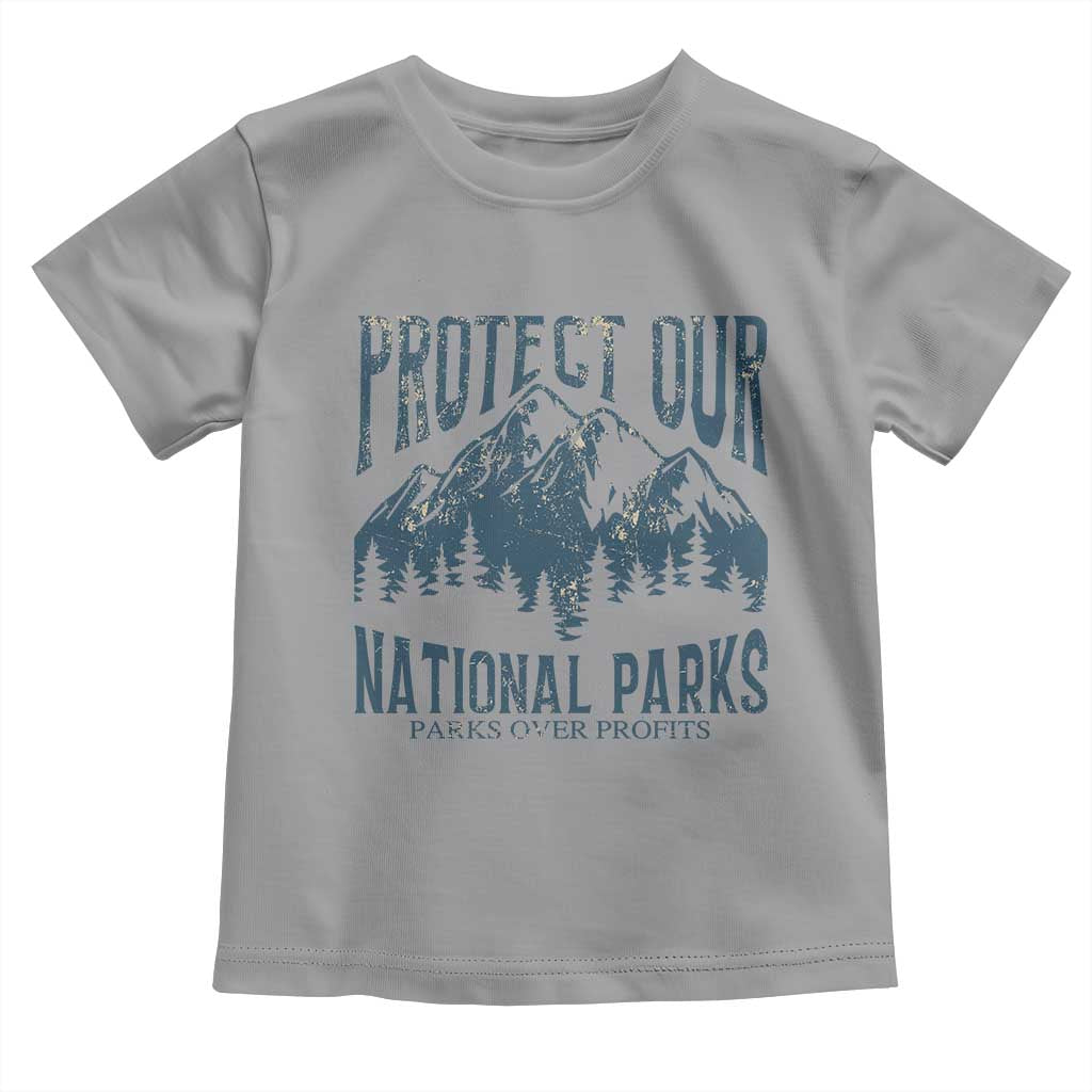 Protect Our National Parks Toddler T Shirt Retro Mountain Nature Graphic