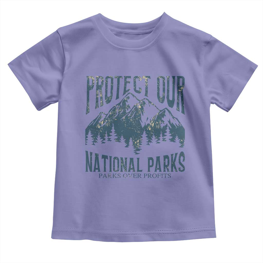Protect Our National Parks Toddler T Shirt Retro Mountain Nature Graphic
