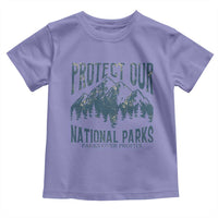 Protect Our National Parks Toddler T Shirt Retro Mountain Nature Graphic