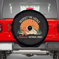 Respect The Locals Spare Tire Cover America's National Parks Vintage Bigfoot