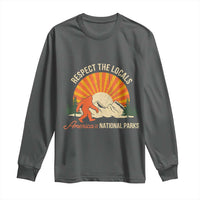 Respect The Locals Long Sleeve Shirt America's National Parks Vintage Bigfoot