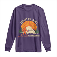Respect The Locals Long Sleeve Shirt America's National Parks Vintage Bigfoot