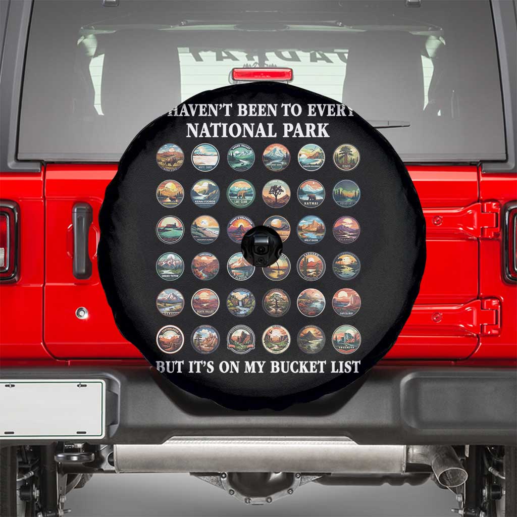 National Parks Bucket List Spare Tire Cover I Haven't Been To Wishlist