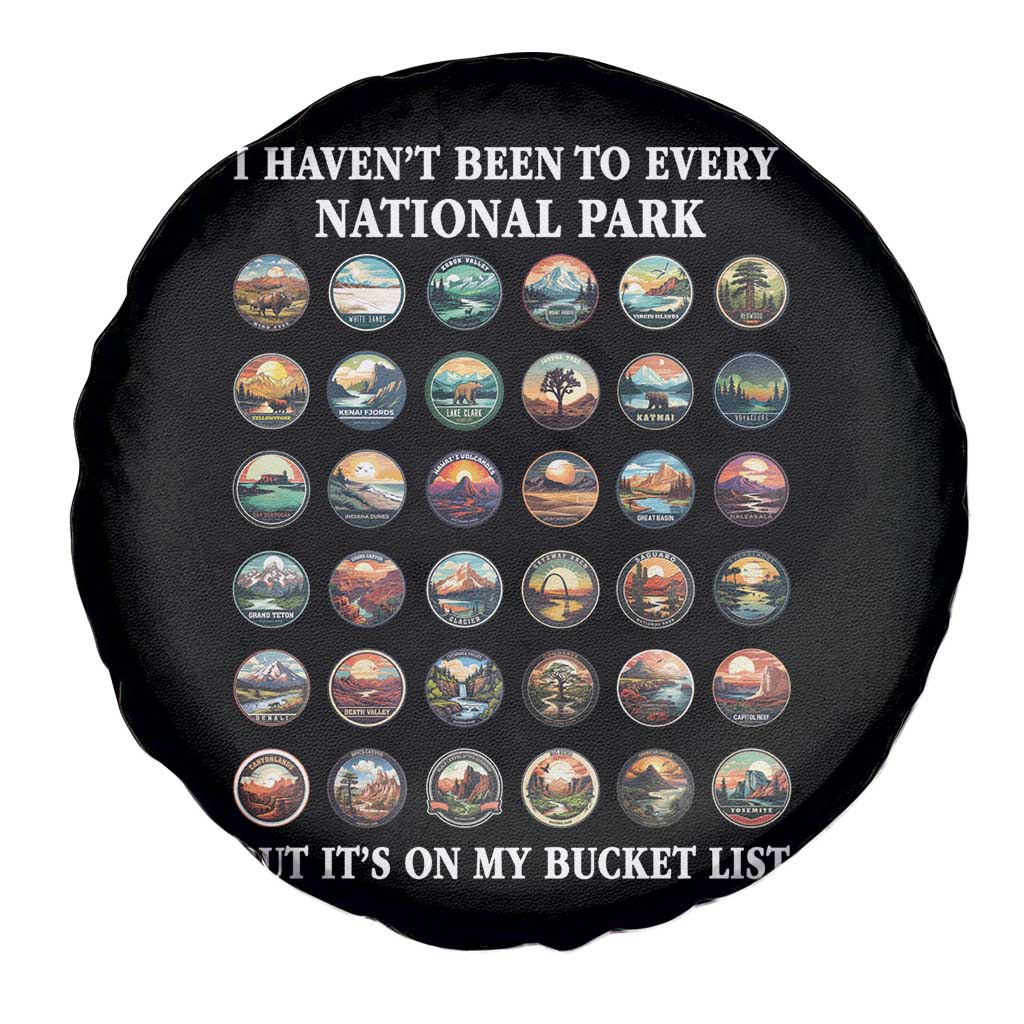 National Parks Bucket List Spare Tire Cover I Haven't Been To Wishlist