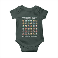 National Parks Bucket List Baby Onesie I Haven't Been To Wishlist