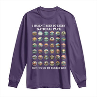 National Parks Bucket List Long Sleeve Shirt I Haven't Been To Wishlist