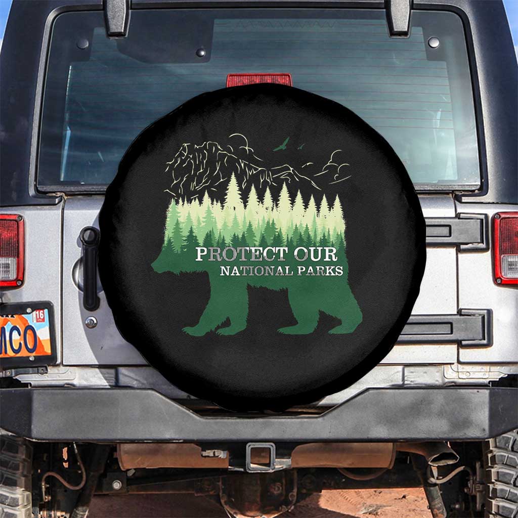 Protect Our Parks National Park Spare Tire Cover Bear Hiking Nature