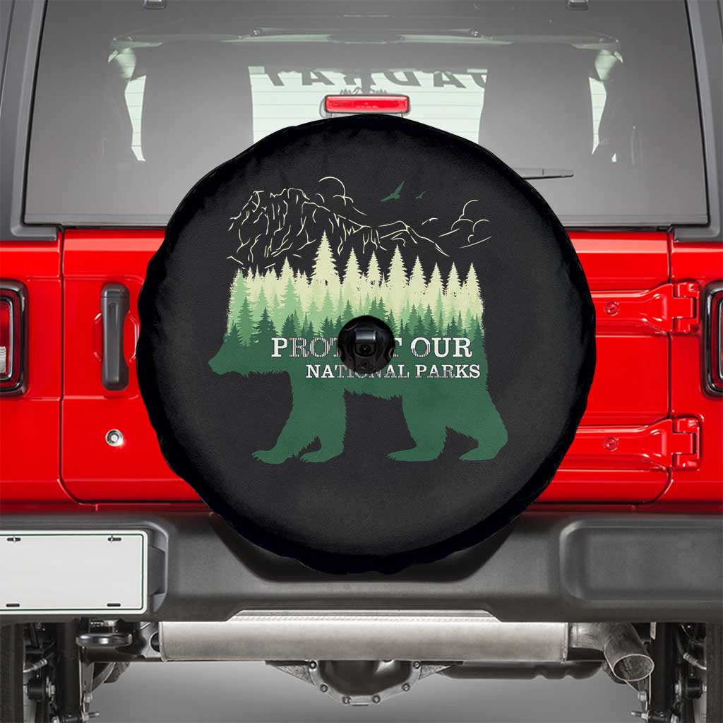 Protect Our Parks National Park Spare Tire Cover Bear Hiking Nature