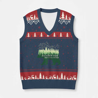Protect Our Parks National Park V-Neck Knit Sweater Vest Bear Hiking Nature - Wonder Print Shop