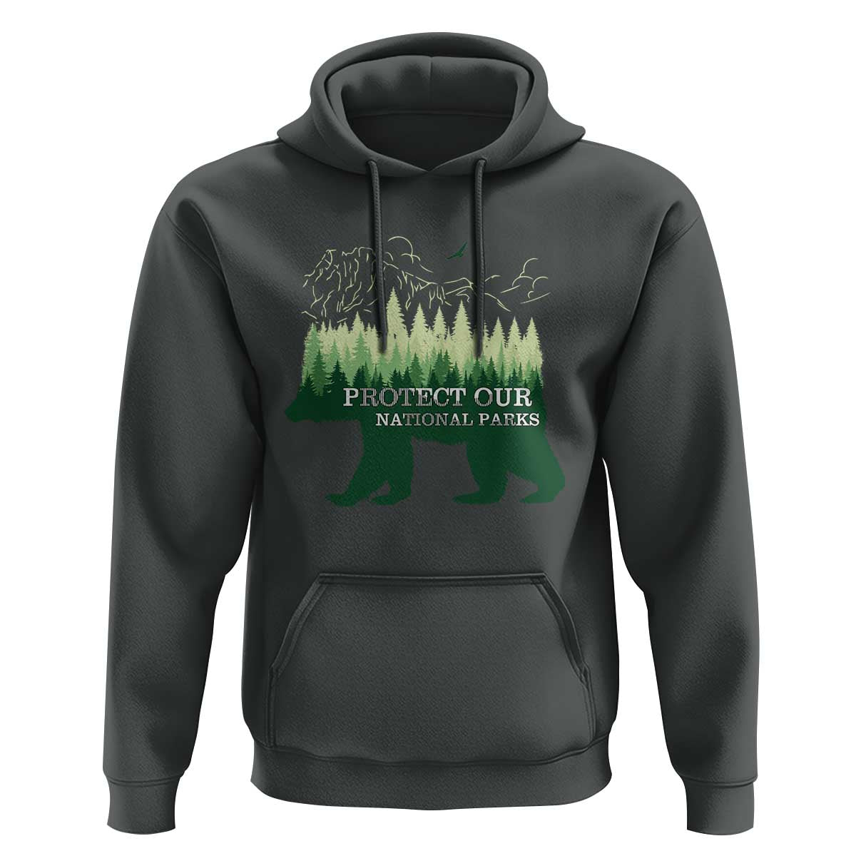 Protect Our Parks National Park Hoodie Bear Hiking Nature