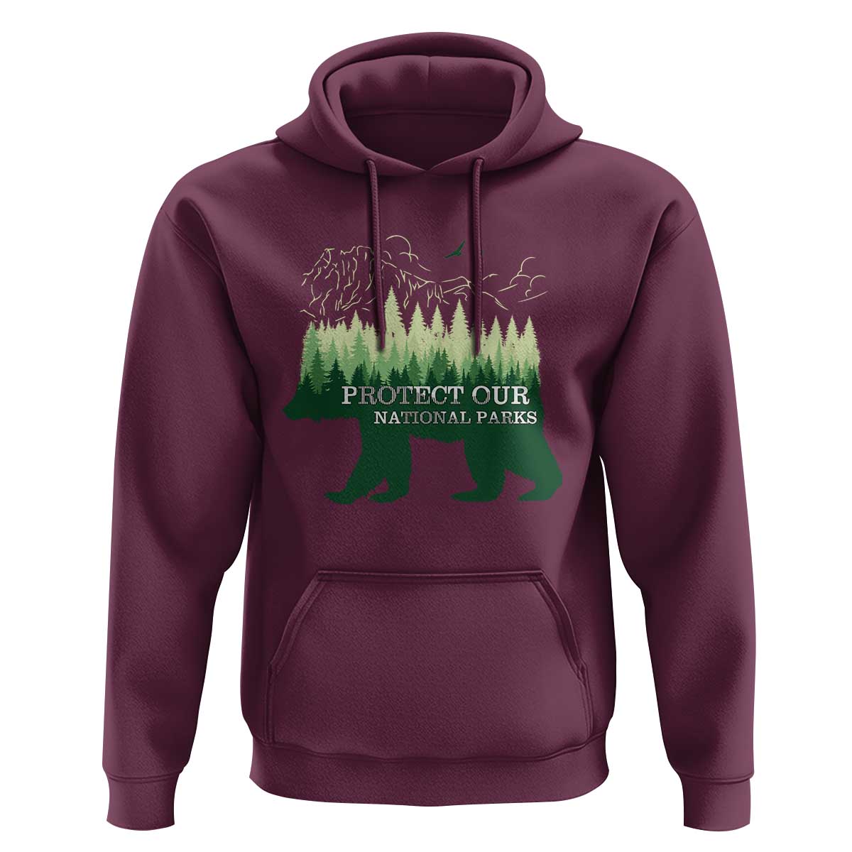 Protect Our Parks National Park Hoodie Bear Hiking Nature
