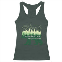 Protect Our Parks National Park Racerback Tank Top Bear Hiking Nature