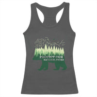 Protect Our Parks National Park Racerback Tank Top Bear Hiking Nature