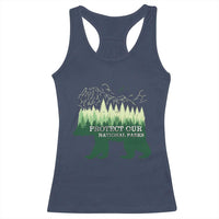 Protect Our Parks National Park Racerback Tank Top Bear Hiking Nature