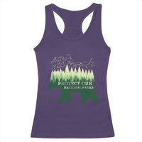 Protect Our Parks National Park Racerback Tank Top Bear Hiking Nature