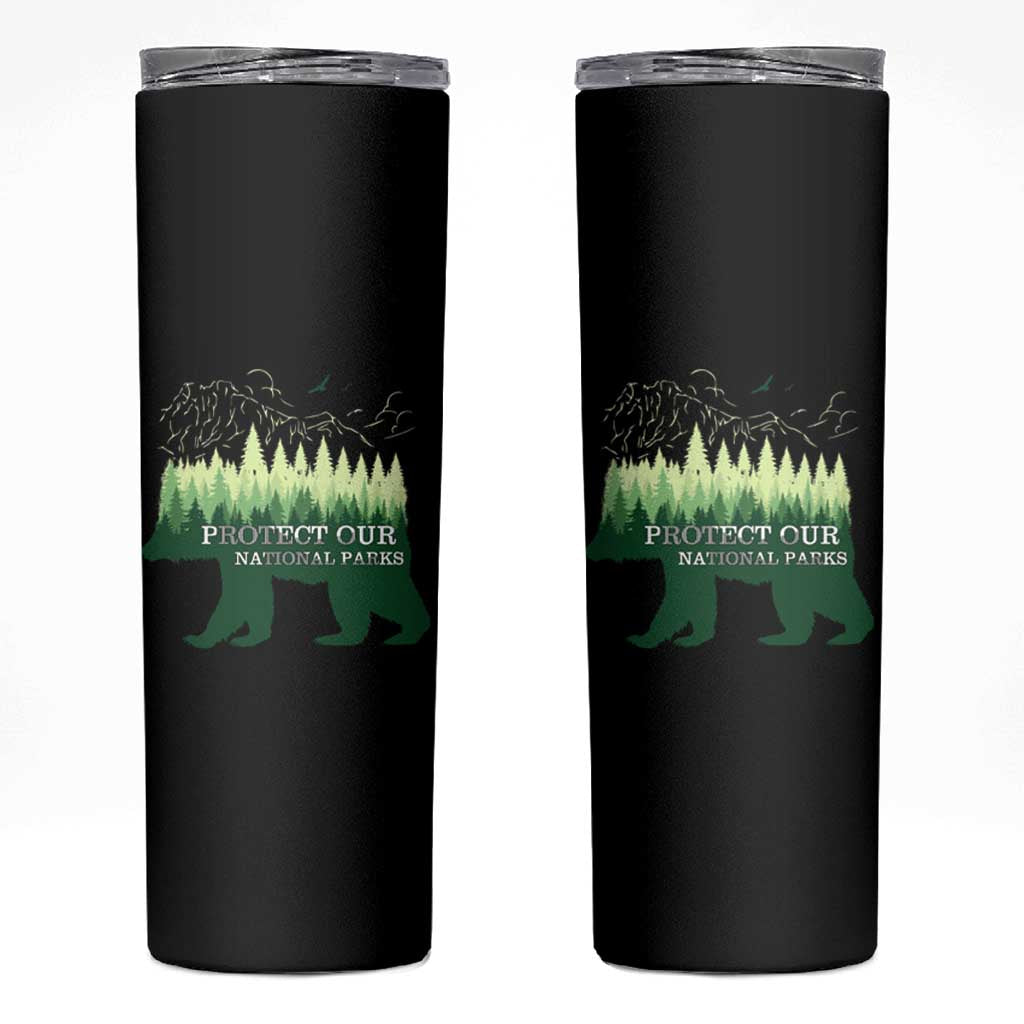 Protect Our Parks National Park Skinny Tumbler Bear Hiking Nature