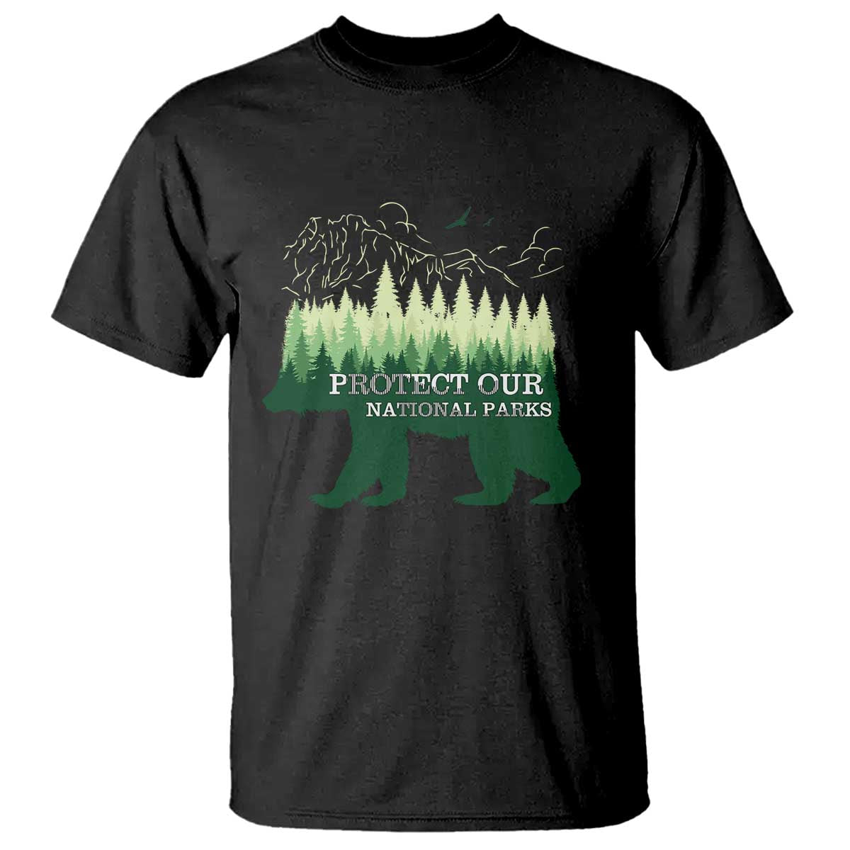 Protect Our Parks National Park T Shirt Bear Hiking Nature