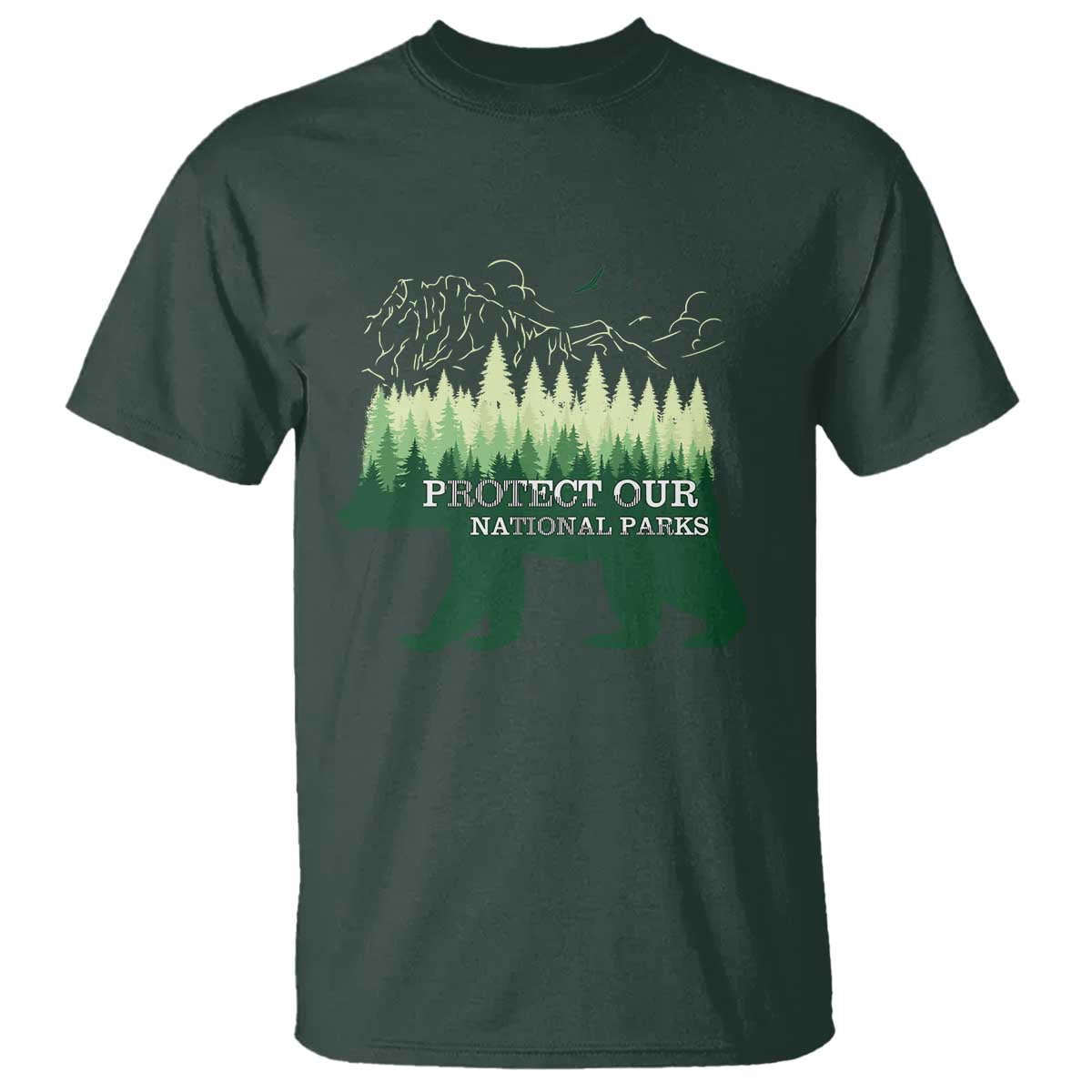 Protect Our Parks National Park T Shirt Bear Hiking Nature