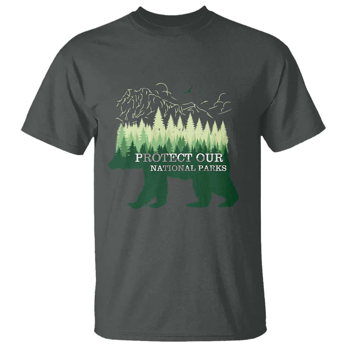 Protect Our Parks National Park T Shirt Bear Hiking Nature