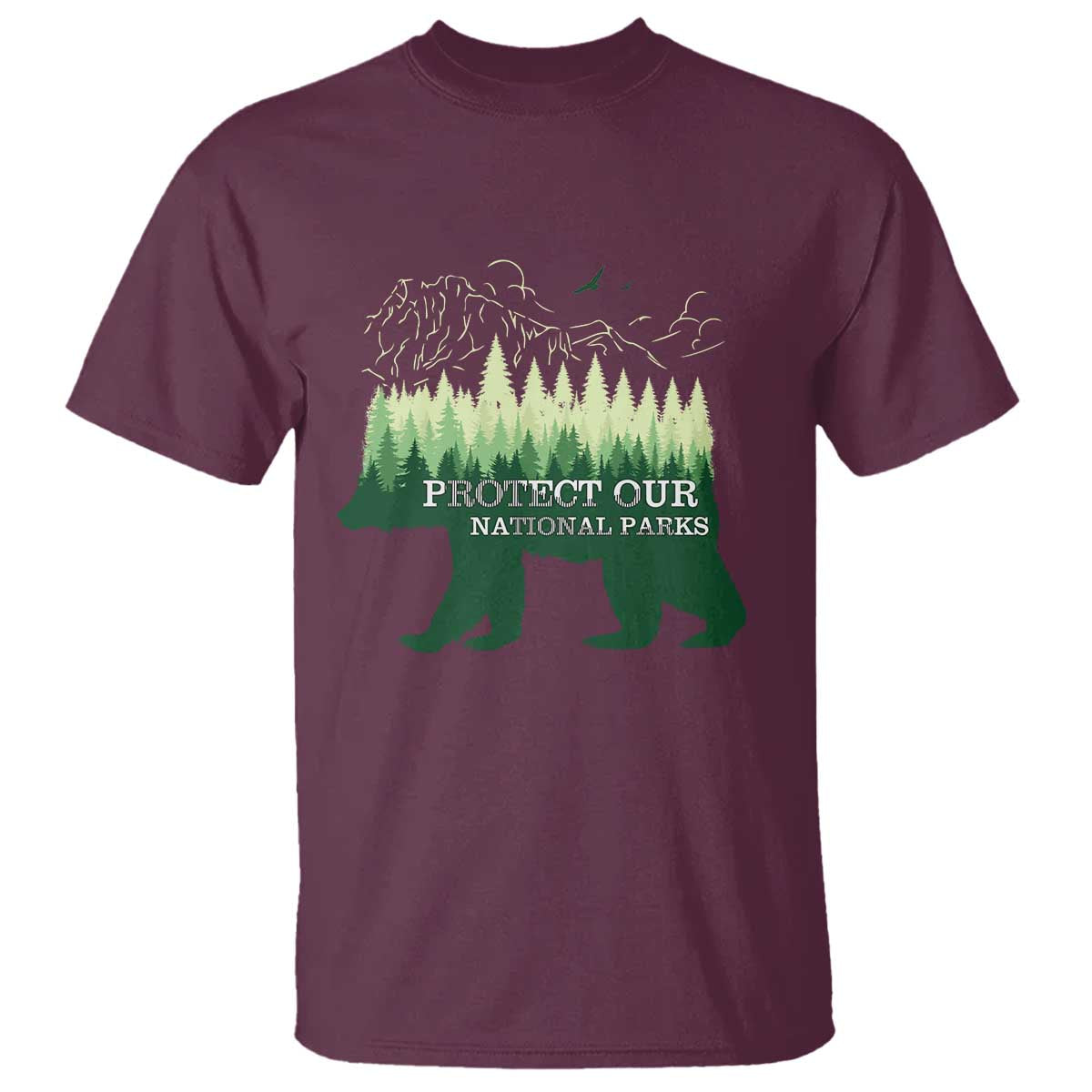 Protect Our Parks National Park T Shirt Bear Hiking Nature