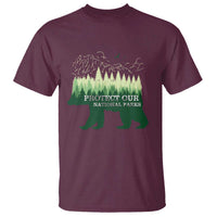 Protect Our Parks National Park T Shirt Bear Hiking Nature
