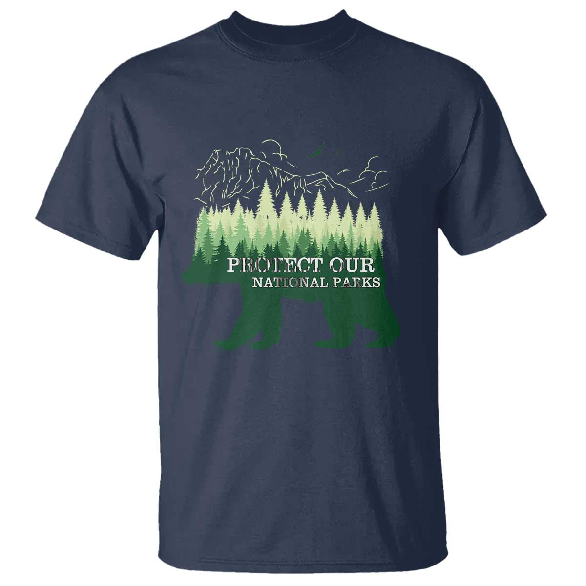 Protect Our Parks National Park T Shirt Bear Hiking Nature