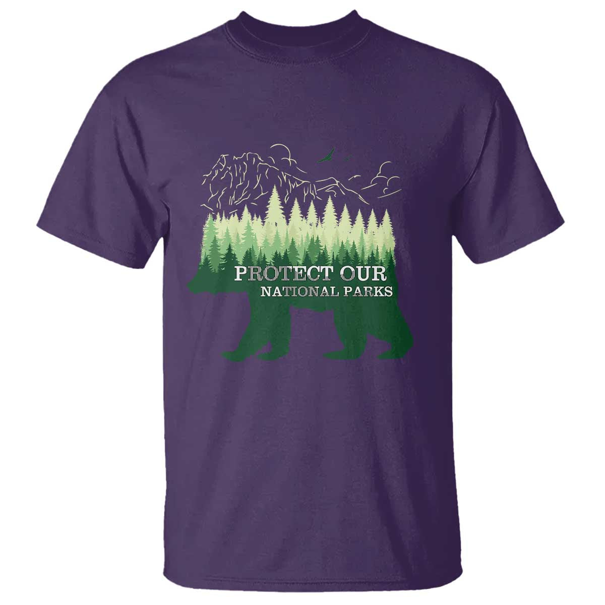 Protect Our Parks National Park T Shirt Bear Hiking Nature