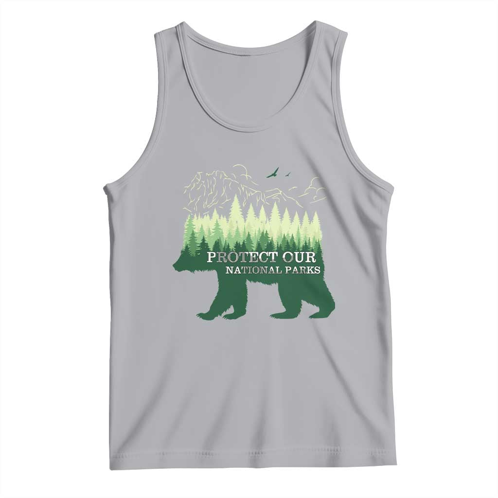 Protect Our Parks National Park Tank Top Bear Hiking Nature