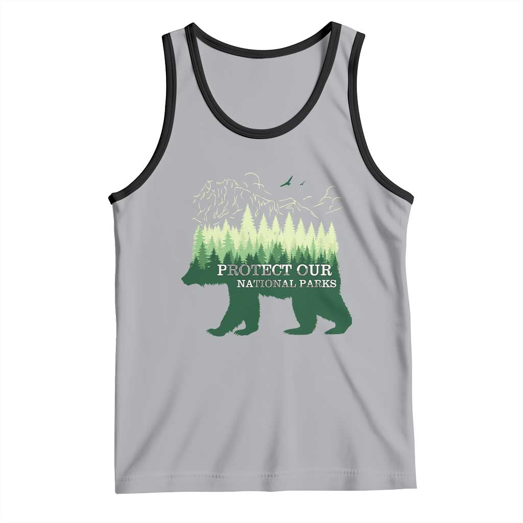 Protect Our Parks National Park Tank Top Bear Hiking Nature