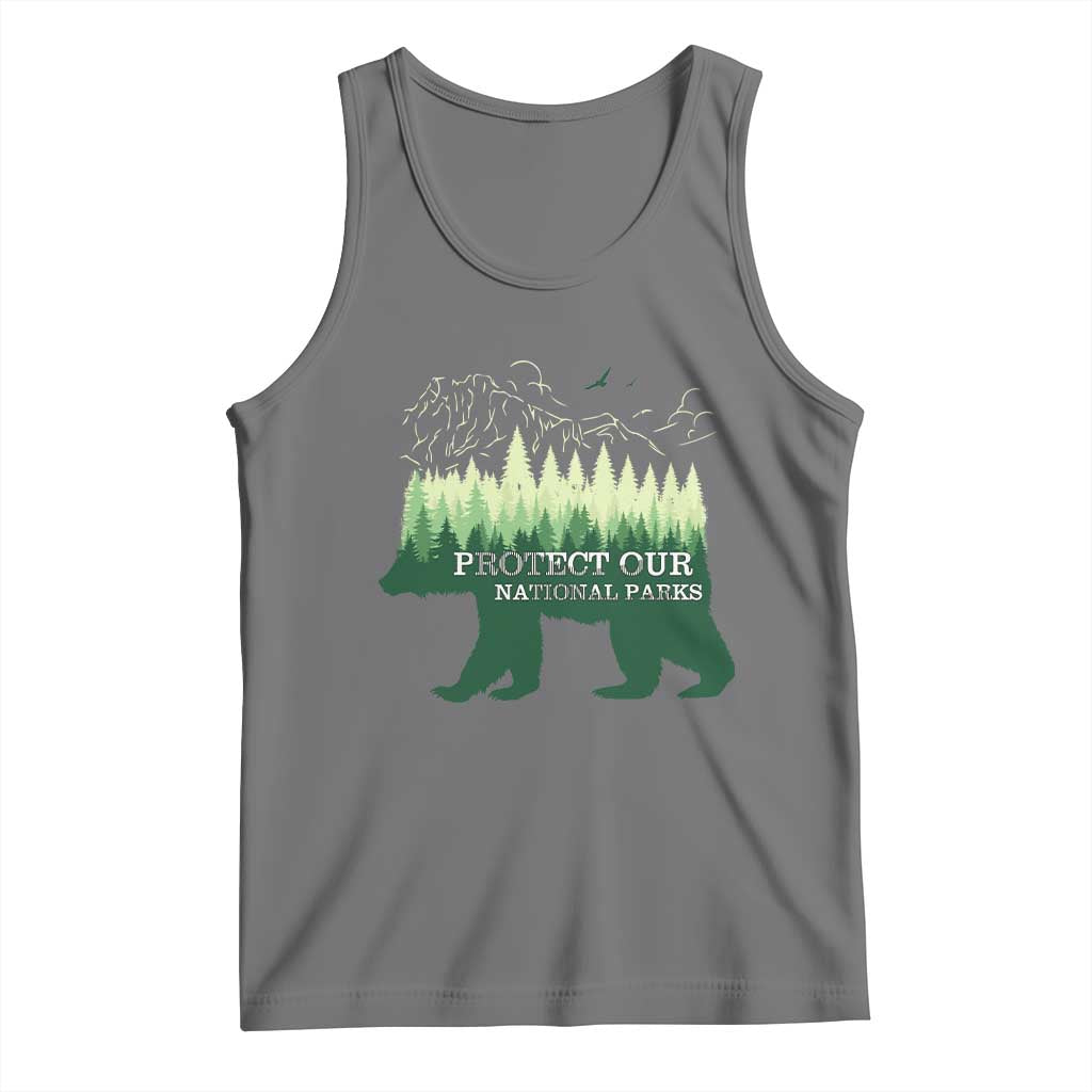 Protect Our Parks National Park Tank Top Bear Hiking Nature