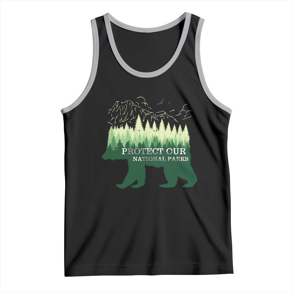 Protect Our Parks National Park Tank Top Bear Hiking Nature