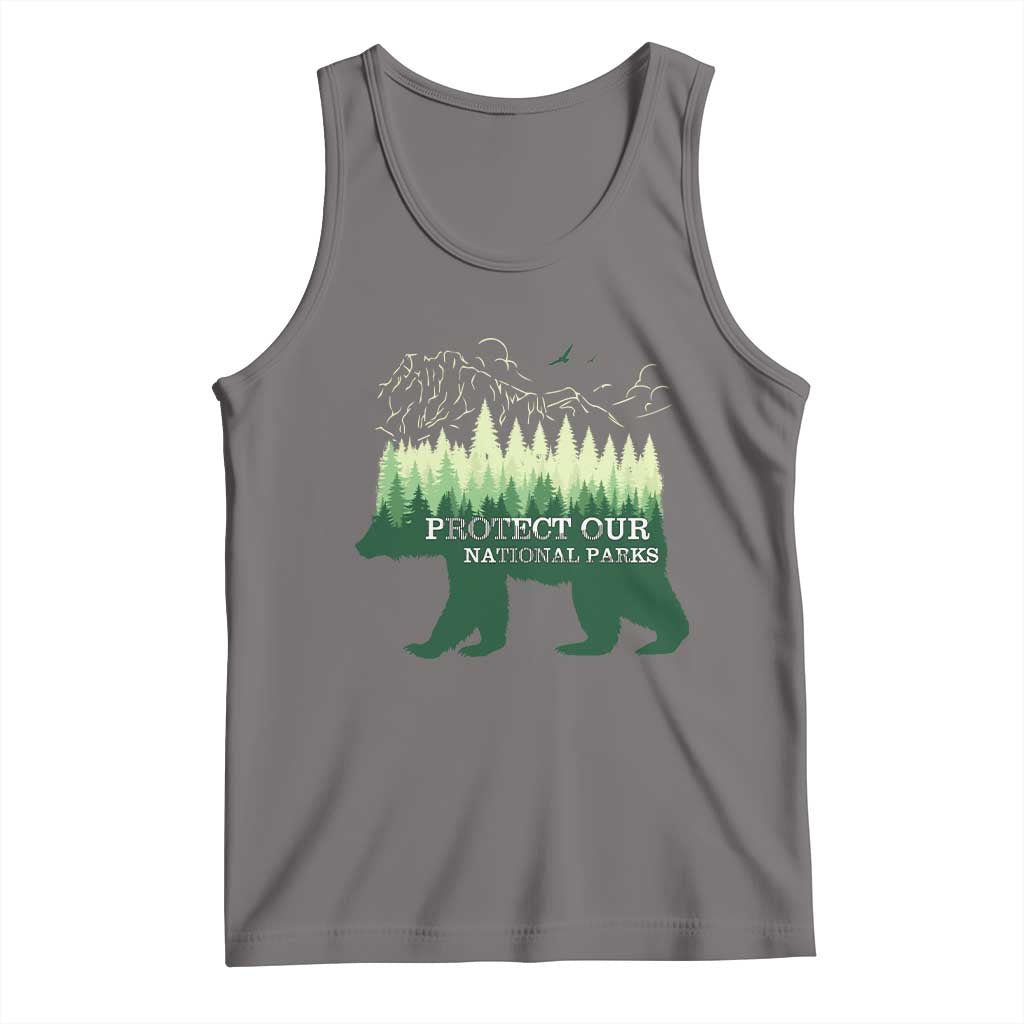 Protect Our Parks National Park Tank Top Bear Hiking Nature