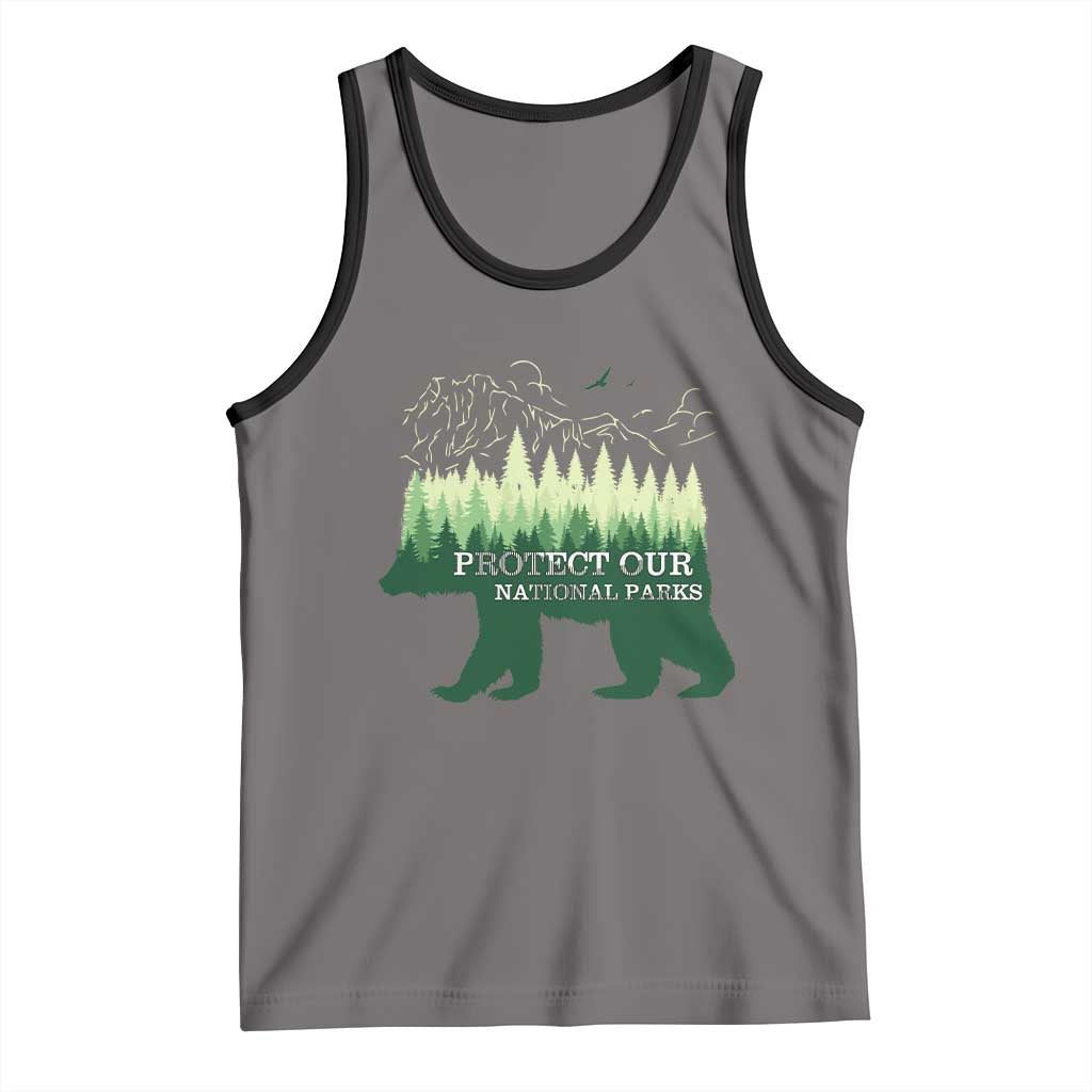 Protect Our Parks National Park Tank Top Bear Hiking Nature