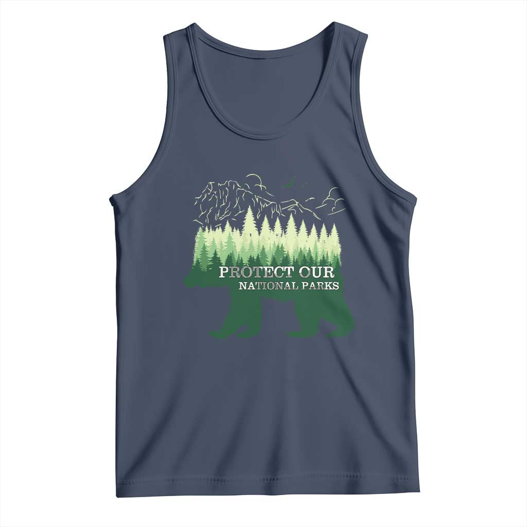 Protect Our Parks National Park Tank Top Bear Hiking Nature