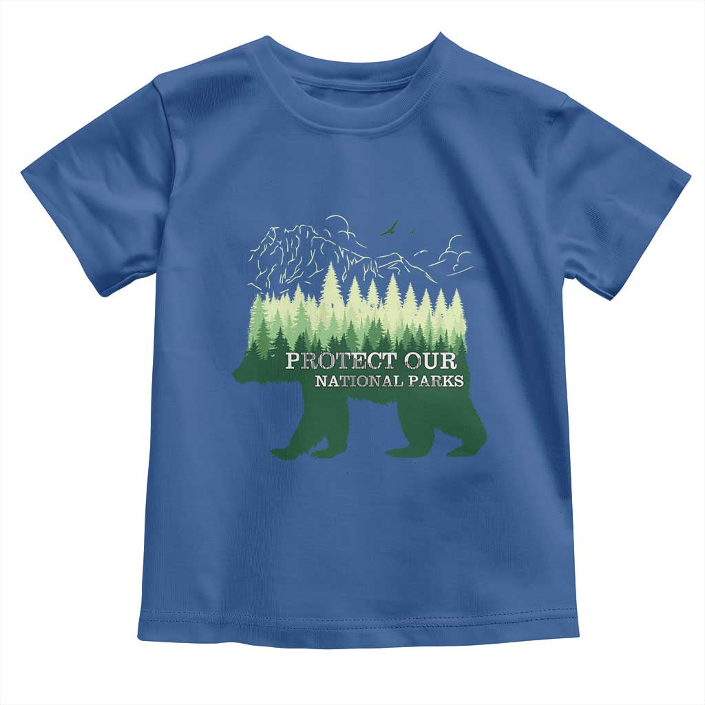Protect Our Parks National Park Toddler T Shirt Bear Hiking Nature