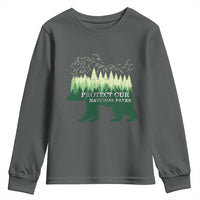 Protect Our Parks National Park Youth Sweatshirt Bear Hiking Nature