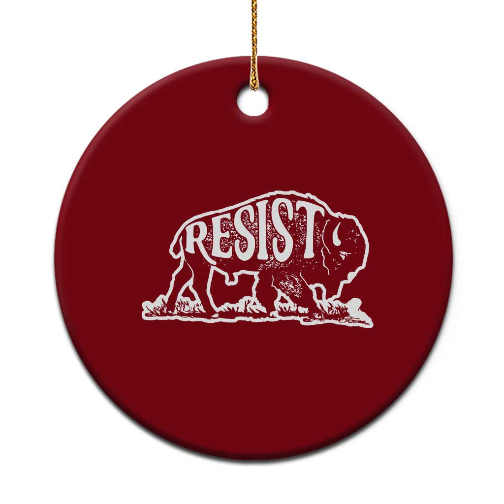 Protect Our National Parks Ceramic Ornament Bison Wildlife Resist - Wonder Print Shop